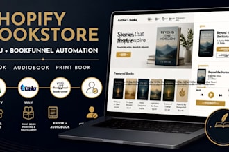 connect shopify store to lulu bookfunnel automated ebook and audiobook delivery