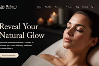design spa website squarespace beauty website wix salon website med spa website