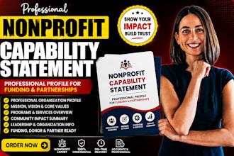 create your nonprofit capability statement and organization profile