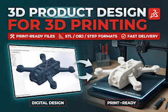 design 3d printable models optimized for fdm, sls printing