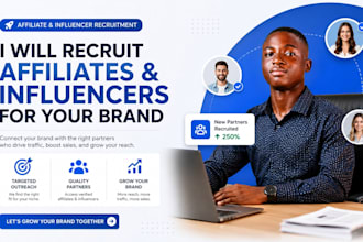 recruit affiliates and influencers for your brand