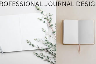 design printable journal interior for kdp and etsy