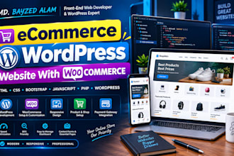 create ecommerce wordpress  website with woocommerce