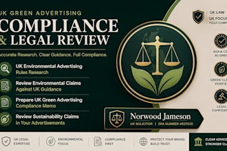 draft a formal UK green advertising and legal compliance memo