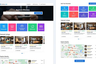 build a directory website, hivepress website, listingpro, wordpress website