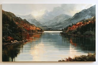 design custom oil painting landscape and nature art