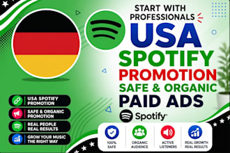increase USA spotify track or germany spotify track