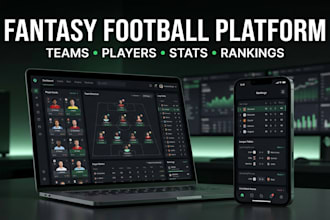 build a fantasy football website with player stats and league features
