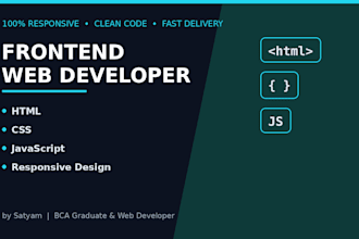 build a responsive HTML CSS javascript website