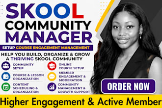 be your skool community expert, skool setup and online course community manager