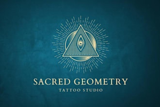 design sacred geometry, spiritual or mystical logo