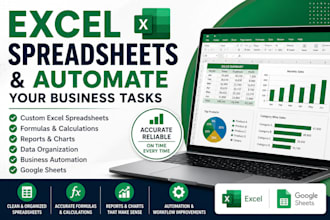 create excel spreadsheets and automate your business tasks