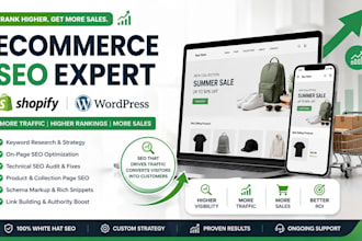 do shopify e commerce seo optimization to increase google ranking and traffic