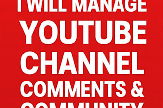 manage your youtube channel comment and community engagement