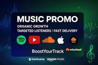 usa bandcamp music promotion USA, UK mixcloud amazon music apple promotion