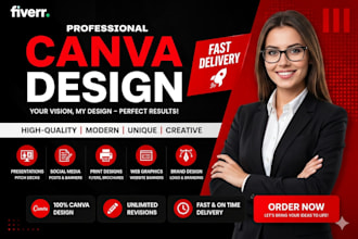an attractive canva presentation, pitch deck or proposal