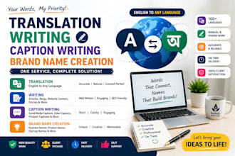 translate english to any language professionally