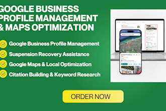 do gmb profile  management supension recovery maps seo local citation building