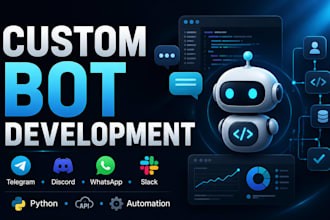 develop a custom telegram bot in python