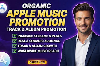 do professional apple track and album music promotion, apple music promotion