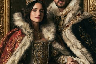 do your romantic royal couple portrait