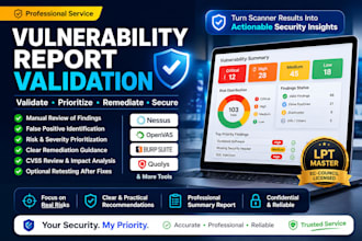 review and validate your vulnerability scan report
