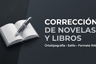 edit and proofread your novel or book in spanish