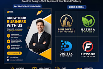 do facebook poster and creative logo
