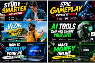 create eye catching ai youtube thumbnail design