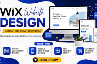 design a professional wix website, wix website redesign and responsive wix site