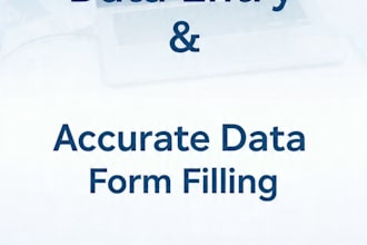 accurate data entry ,form filling in excel