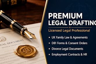 draft your UK d81 statement of information and consent order