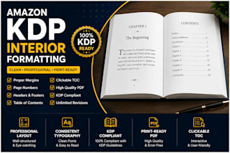professionally format your amazon KDP book interior