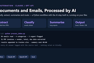 build ai automation for your documents and emails with claude or gpt