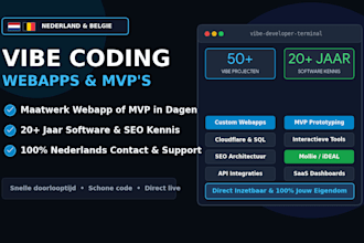 vibe code your webapp or tool als nederlandse developer