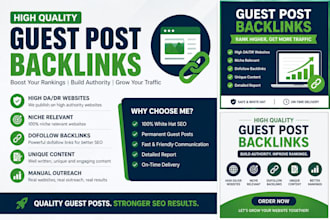 provide high quality guest post backlinks