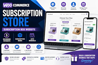 create subscription box website, woocommerce subscriptions and recurring payment