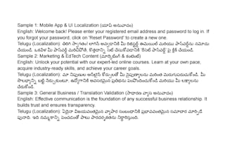 do professional english to telugu translation and localization