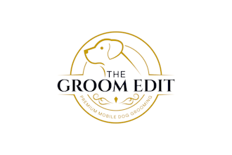 make mobile dog grooming logo design