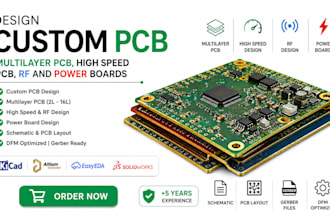 design custom pcb, multilayer pcb, high speed pcb, rf and power boards