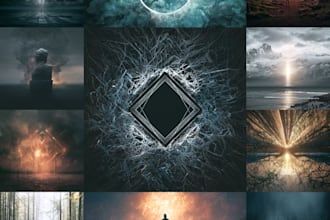 design stunning single cover or album cover
