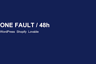 fix 1 wordpress shopify or lovable login stripe or deploy