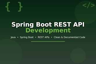 develop a secure spring boot rest apis with java