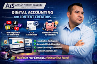 handle accounting and tax filing for content creators and streamers