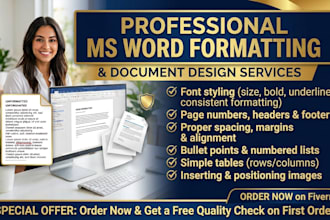 do professional ms word formatting