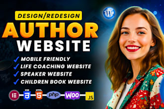 build author website life coaching website speaker children book website