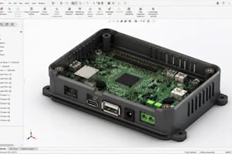 create pcb enclosure, electronic housing for 3d printing, manufacturer solidwork