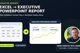 turn your excel or CSV data into an executive powerpoint report