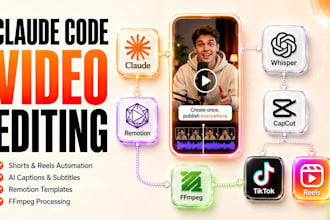 do claude code ai video editing automation using remotion ffmpeg shorts and reel