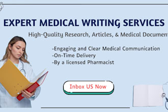 do medical and pharmaceutical writing as a pharmacist